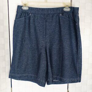 Weekenders Shorts Medium Blue Vintage 90s High Rise Coastal Grandma Lagenlook